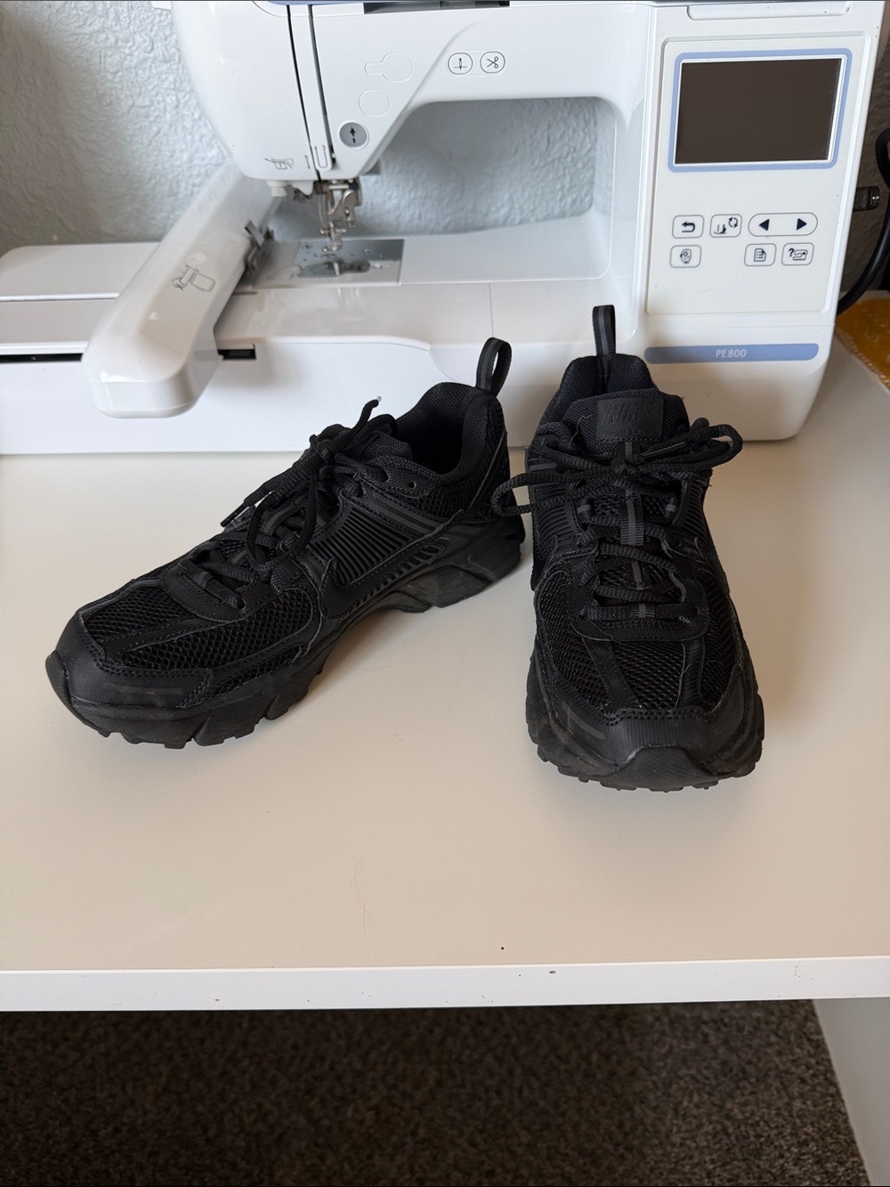 Nike Kids Black Mesh Trail Sneakers